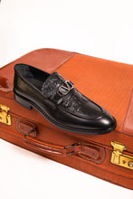 Load image into Gallery viewer, Amsterdam Black Bit Loafer Men Shoe