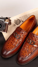 Load image into Gallery viewer, Amsterdam Tan Bit Loafer Men Shoe