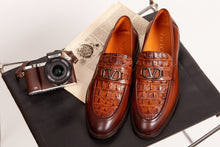 Load image into Gallery viewer, Amsterdam Tan Bit Loafer Men Shoe