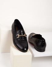Load image into Gallery viewer, The Monaco Black Leather Men Shoe Bit Loafer