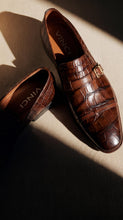 Load image into Gallery viewer, The Strat Single Monk Strap Cap Toe Brown Leather Handmade Men Shoe