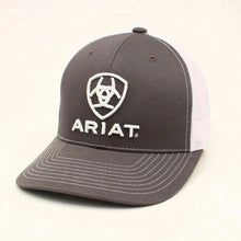 Load image into Gallery viewer, Ariat Grey/White-Trucker Hat