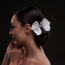 Load image into Gallery viewer, White Butterfly Flower Hair Comb