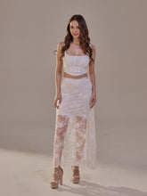 Load image into Gallery viewer, White Lace A-Line Skirt – Long Sheer Full Skirt
