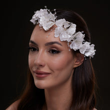 Load image into Gallery viewer, White Orchid Hair Vine