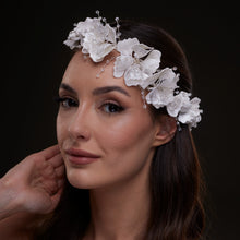Load image into Gallery viewer, White Orchid Hair Vine