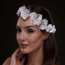 Load image into Gallery viewer, White Orchid Hair Vine
