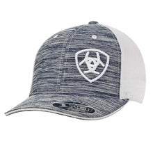 Load image into Gallery viewer, ARIAT Heather Offset Shield (Grey/White) - Trucker Cap