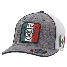 Load image into Gallery viewer, ARIAT Mexican Flag Patch (Grey/White) - Trucker Cap