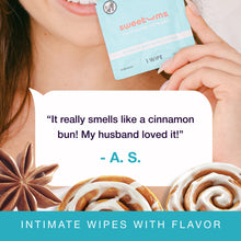 Load image into Gallery viewer, Cinnamon Bun Flavored Intimate Wipes
