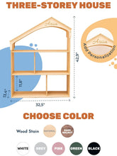 Load image into Gallery viewer, White Dollhouse Bookcase