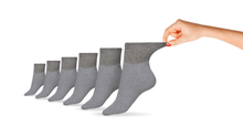 Load image into Gallery viewer, Women's Cotton Diabetic Ankle Socks (6 Pair)