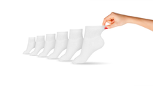 Load image into Gallery viewer, Women's Cotton Diabetic Ankle Socks (6 Pair)