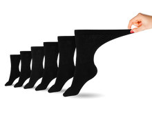 Load image into Gallery viewer, Women's Cotton Diabetic Crew Socks (6 Pair)