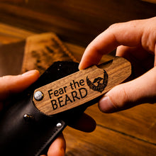 Load image into Gallery viewer, Wooden Beard Comb – Fear the Beard