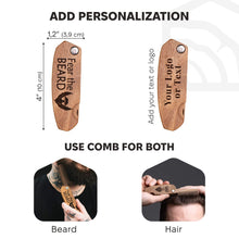 Load image into Gallery viewer, Wooden Beard Comb – Fear the Beard