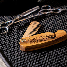 Load image into Gallery viewer, Wooden Beard Comb – Fear the Beard