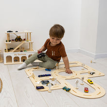Load image into Gallery viewer, Wooden Car Track Toy