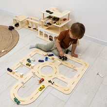 Load image into Gallery viewer, Wooden Car Track Toy