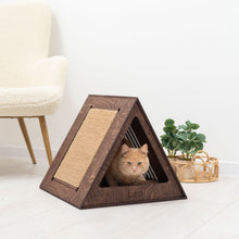 Load image into Gallery viewer, Stylish Wooden Cat Houses - Dark Walnut