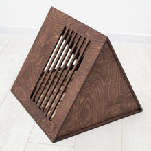 Load image into Gallery viewer, Stylish Wooden Cat Houses - Dark Walnut