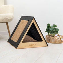 Load image into Gallery viewer, Stylish Wooden Cat Houses - Black