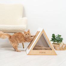 Load image into Gallery viewer, Stylish Wooden Cat Houses - White