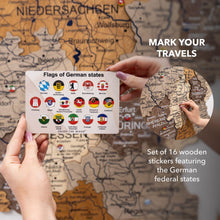 Load image into Gallery viewer, 3D Germany Wooden Map Multicolor
