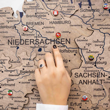 Load image into Gallery viewer, 3D Germany Wooden Map Terra