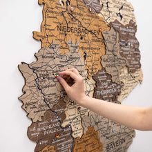 Load image into Gallery viewer, 3D Germany Wooden Map Multicolor