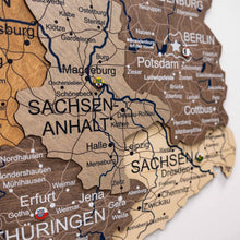 Load image into Gallery viewer, 3D Germany Wooden Map Multicolor
