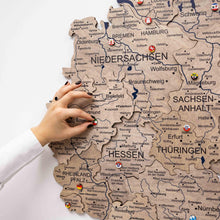 Load image into Gallery viewer, 3D Germany Wooden Map Terra