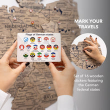 Load image into Gallery viewer, 3D Germany Wooden Map Terra