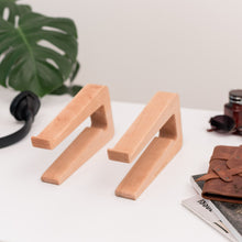 Load image into Gallery viewer, Dual Wooden Laptop Dock – Solid Wood
