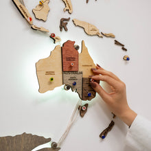 Load image into Gallery viewer, 3D LED Wooden World Map 3.0 Fusion