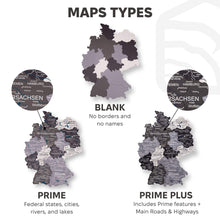 Load image into Gallery viewer, 3D Germany Wooden Map Nordik