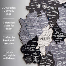 Load image into Gallery viewer, 3D Germany Wooden Map Nordik