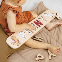 Load image into Gallery viewer, Girl Dinosaur Name Puzzle