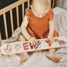 Load image into Gallery viewer, Girl Dinosaur Name Puzzle