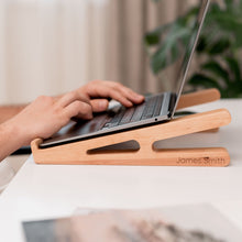 Load image into Gallery viewer, Wooden Laptop Stand – Solid Wood