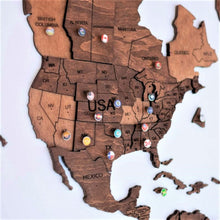 Load image into Gallery viewer, 3D Wooden World Map Oak (for US only)