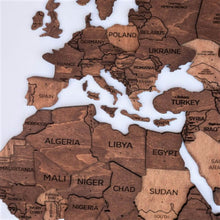 Load image into Gallery viewer, 3D Wooden World Map Oak (for US only)