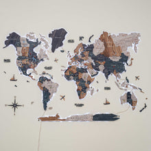 Load image into Gallery viewer, 3D LUMINOUS LED Wooden World Map 2.0 Mystery
