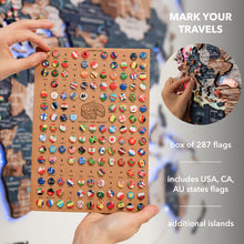 Load image into Gallery viewer, 3D LUMINOUS LED Wooden World Map 2.0 Mystery