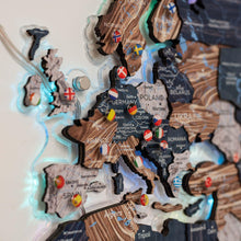 Load image into Gallery viewer, 3D LUMINOUS LED Wooden World Map 2.0 Mystery