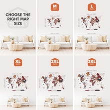 Load image into Gallery viewer, 3D Wooden World Map Onyx