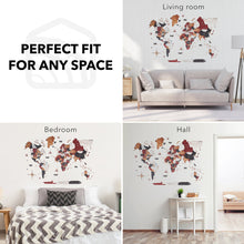 Load image into Gallery viewer, 3D Wooden World Map Onyx