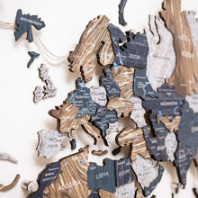 Load image into Gallery viewer, 3D LED / LUMINOUS Wooden World Map 3.0 Mystery
