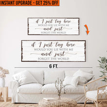 Load image into Gallery viewer, Upgrade Your 48x16 Inches Canvas 'Would You Lie With Me To 60x20 Inches Canvas
