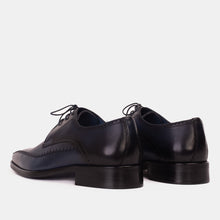 Load image into Gallery viewer, The Moon Navy Blue Leather Derby Men  Shoe